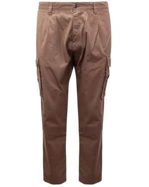 Officina 36 Straight Trousers - Bruin