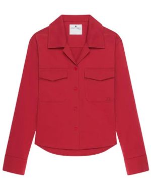 Courreges Chemise Haut - Rot