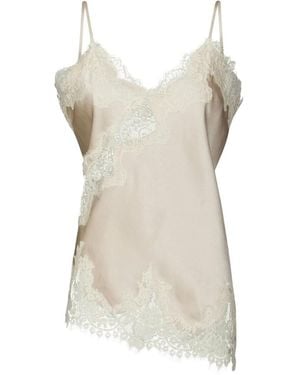 Neo Noir Sleeveless Tops - Natural
