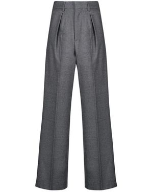 MM6 by Maison Martin Margiela Wide Trousers - Grigio