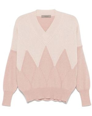D.exterior V-Neck Knitwear - Pink