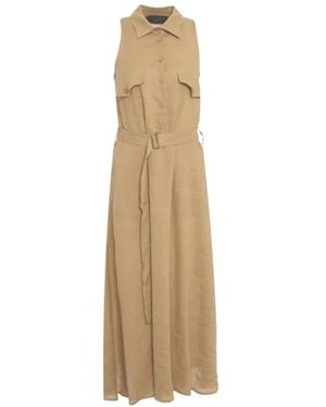 Kaos Midi Dresses - Natural