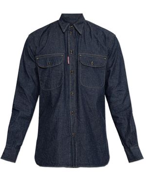 DSquared² Denimhemd - Blau