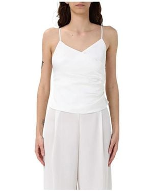 Hanita Sleeveless Tops - Bianco