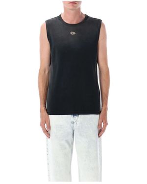 DIESEL Schwarzes Ärmelloses T-Brico New T-Shirt