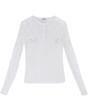 Moschino Long Sleeve Tops - White