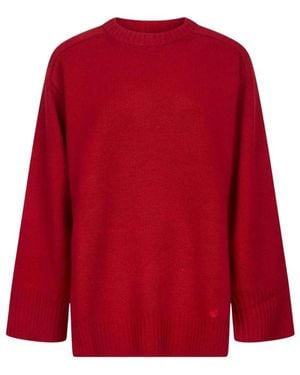 Loulou de Saison Safi Kaschmirpullover Mit Weiten Bündchen - Rot