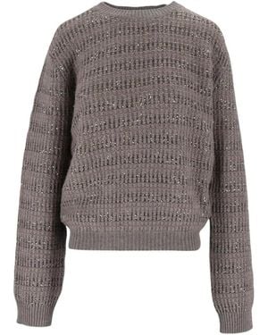 Fabiana Filippi Round-Neck Knitwear - Gris