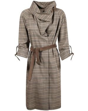 Burberry Shirt Dresses - Brown