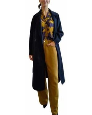 Essentiel Antwerp Double-Breasted Coats - Blue