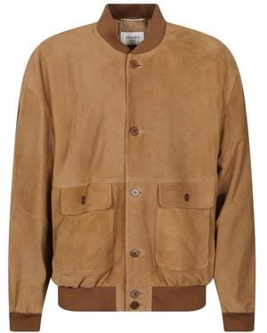 Saint Laurent Bomber Jackets - Marrón