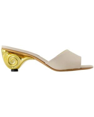 CAREL PARIS Heeled Mules - Metallic