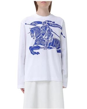 Burberry Long Sleeve Tops - Blue
