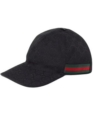Gucci Baseball Cap Mit Webstreifen - Blau