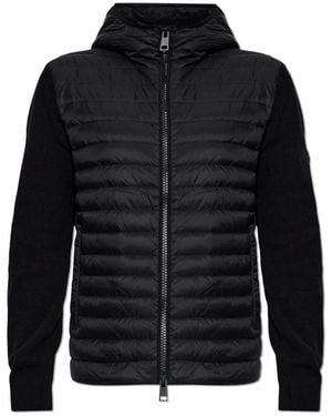 Moncler Gekwalte Cardigan - Zwart