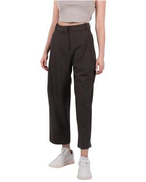 Elvine Cropped Trousers - Black