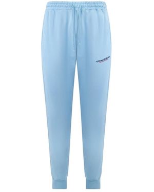 DIESEL Broeken ,Blauw ,Katoen Lichtblauwe Sportbroek En Comfortabel
