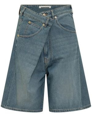 DARKPARK Ines Fold-Over Shorts - Blau
