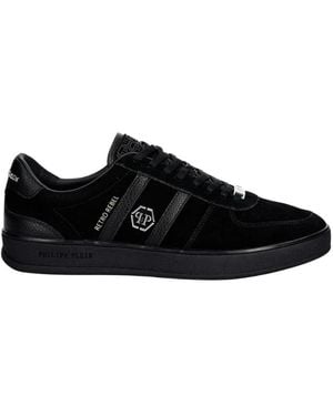 Philipp Plein Low-Top Sneakers Retro Rebel - Schwarz