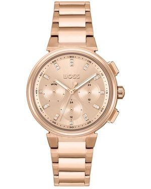 HUGO Boss One Quarzuhr Edelstahl - Mettallic