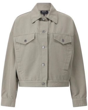 A.P.C. Denim Jackets - Grijs