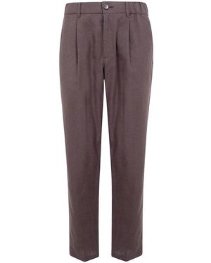 Herno Slim-Fit Trousers - Morado