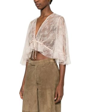 Alberta Ferretti Blouses - Brown