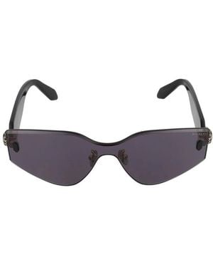 BVLGARI Accessoires ,Grijs ,Serpenti Shield Zonnebril - Bruin