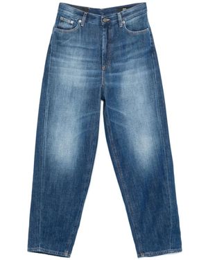 Dondup Loose fit high waist jeans - Blu