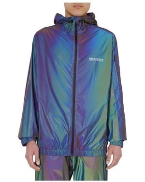 Marcelo Burlon Rain Jackets - Azul