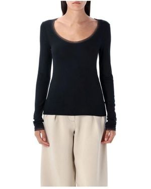 REMAIN Birger Christensen Long Sleeve Tops - Noir