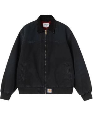Carhartt Giubbino Canvas - Schwarz