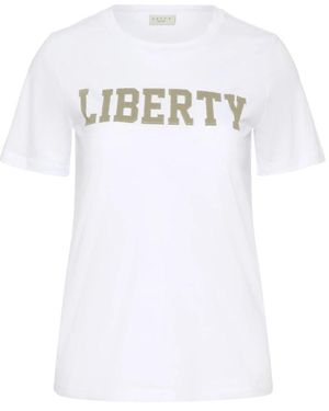 Kaffe T-Shirts - Blanco