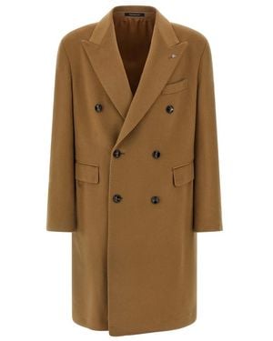 Tagliatore Double-Breasted Coats - Brown