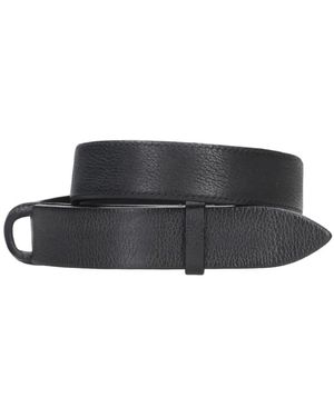 Orciani Cintura nobuckle in pelle nera - Nero