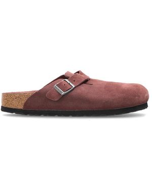 Birkenstock Schoenen ,Roze ,Leer Boston Narrow Fit - Bruin