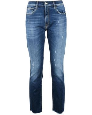 CYCLE Body Slim High-Rise Jeans - Blauw
