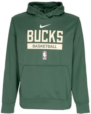 Nike Milwaukee Bucks Basketball Team Hoodie - Grün