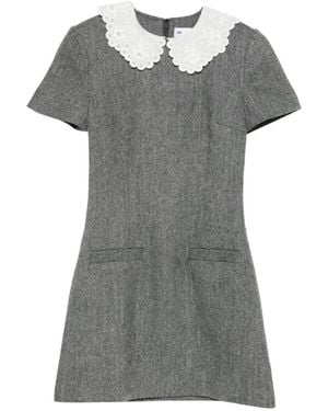 Self-Portrait Short Dresses - Grey