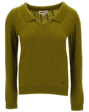ShuShu/Tong V-Neck Knitwear - Green
