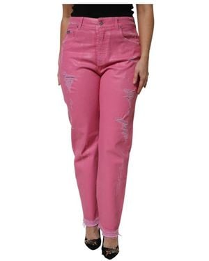 Dolce & Gabbana Straight Fit Jeans - Pink