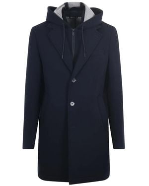 Manuel Ritz Single-Breasted Coats - Azul