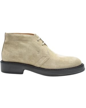 Tod's Lace-Up Boots - Natural