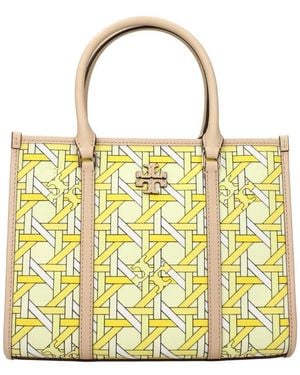 Tory Burch Tassen ,Geel ,Leer Tote Bag