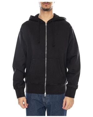 Levi's Hoodies & Sweatvesten ,Zwart ,Katoen Authentic Full Zip Sweatshirt