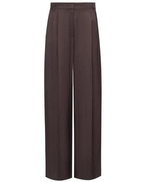 Marella Wide Trousers - Brown