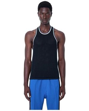 Y-3 Sleeveless Jumpers - Blue