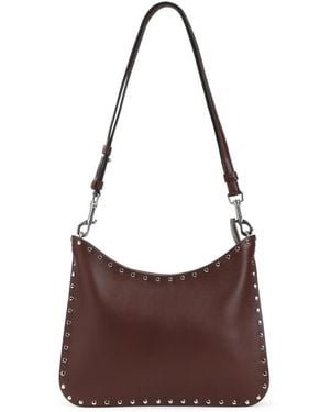 Phoebe Philo Stud Gig Small Bag - Braun