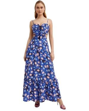 Agua Bendita Maxi Dresses - Blauw
