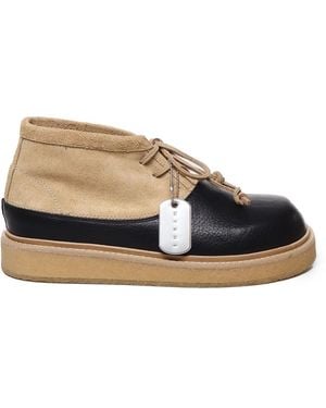 Marni Lace-Up Boots - Blue